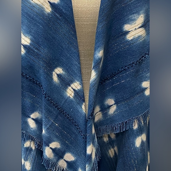 Handmade Indigo Batik Vest - Picture 2 of 10
